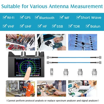 Big deal NanoVna SPS-2N VNA Antena Analyzer,50KHz-3GHz Vektorski Analizator Omrežja,4 inch LCD,Napetost Standing Wave Razmerje Smith Char