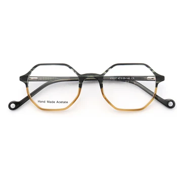 ženske letnik očala okvirji za moške krog Vrh Kakovosti Polno Platišča Acetat fashiob klasičnih Eyeglass Okvirji lahka očala