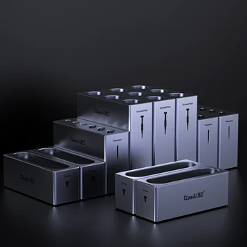 QIANLI Aluminij Zlitine Škatla za Shranjevanje Izvijači Pinceta Vijak Magnetnih Rack Multi-Funkcijski Modul Kombinacija Nova Orodja