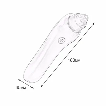 Polnjenje prek kabla USB Električni Vakuumski Obraz Por Čistilo Blackhead Odstranjevalec Akne Sesalna Odstranitev Obraza za Nego Kože, za Čiščenje Orodja