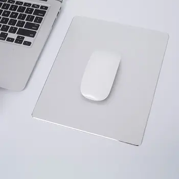 Aluminij Zlitine Pad z nedrsečo Gumo Dnu Mouse Pad Proti drsenju Mouse Pad