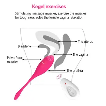 16 Hitro Vibrira Vaginalne Kroglice Smart Keglove Vaja Za Ženske Vagine Massager Jajce Vibrator Intimno Blaga Gejša Žogo seks igrače
