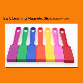 Učenje Igrače Magnetna Palica Palico Nastavite Z Prosojni Barvi Štetje Žetonov Magnetne Palice 1pcs In Kovinske Robu Pregledno Ploščo