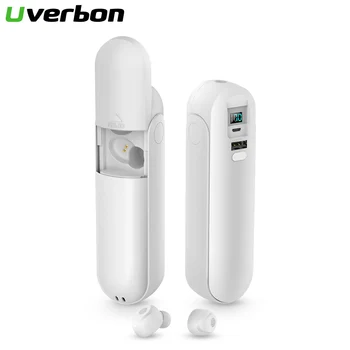 Mini Ventilator F7 TWS Bluetooth Slušalke Res Brezžične Slušalke Polnjenje Box Stereo Šport Slušalke Čepkov Za Mobilni Telefon