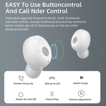 Mini Ventilator F7 TWS Bluetooth Slušalke Res Brezžične Slušalke Polnjenje Box Stereo Šport Slušalke Čepkov Za Mobilni Telefon