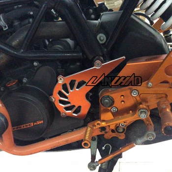 Oranžna Motocikel CNC Aluminija Spredaj Zobnik Pokrov Verige Guard Zaščito Pribor za KTM Duke 125 200 390 2013 2016-2018
