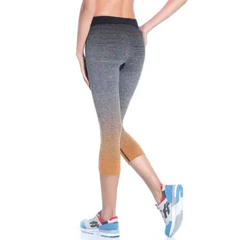 Mehko Ženske, Joga Capris Šport Dokolenke Fitnes Teče Telovadnici Legging Visoko Elastična Slim Stretch Hlače Uvježbavanje Hlače