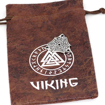 Nordijska Viking odin krokar iz nerjavečega jekla amulet ogrlico, obesek