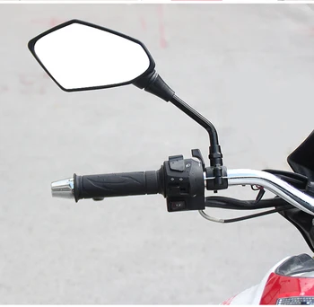 2pcs 10 mm motorno kolo Rearview Mirror za honda shadow 600 nmax bajaj dominar 400 honda žrebec 400 buell moto dodatki