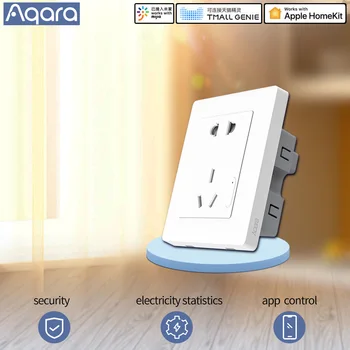 Aqara Pametno Vtičnico Brezžični Vtičnice, Stikala za stojalo Smart življenje Brezžični Daljinski Plug App nadzor za Mihome app