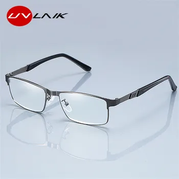 UVLAIK Moških Poslovnih Obravnavi Očala za Bralnik Mens iz Nerjavečega Jekla Presbyopic optična Očala +1.0 1.5 2.0 2.5 3 3.5 4.0