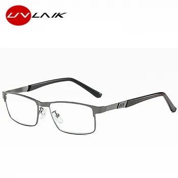 UVLAIK Moških Poslovnih Obravnavi Očala za Bralnik Mens iz Nerjavečega Jekla Presbyopic optična Očala +1.0 1.5 2.0 2.5 3 3.5 4.0