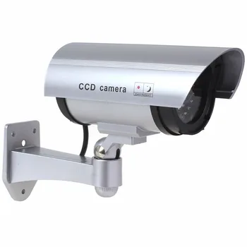 Nepremočljiva Prostem, v Zaprtih prostorih Ponarejenega Varnostnih Lutke CCTV nadzorna Kamera Noč KAMERA Z Rdečo Utripajočo LED luči