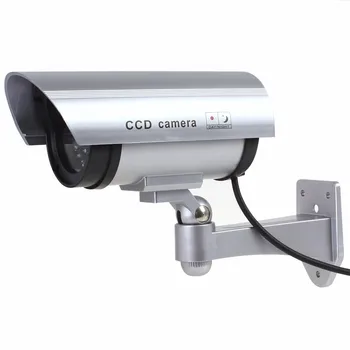 Nepremočljiva Prostem, v Zaprtih prostorih Ponarejenega Varnostnih Lutke CCTV nadzorna Kamera Noč KAMERA Z Rdečo Utripajočo LED luči