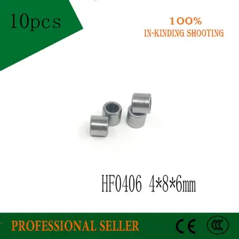 10pcs HF0406 4*8*6 mm En Način Sklopka Miniaturni Kotalne Ležaje Igle 4 x 8 x 6 mm ležaj Brezplačna dostava Visoke Kakovosti
