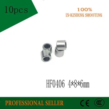 10pcs HF0406 4*8*6 mm En Način Sklopka Miniaturni Kotalne Ležaje Igle 4 x 8 x 6 mm ležaj Brezplačna dostava Visoke Kakovosti