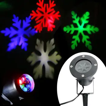 Snežinka LED Luči, Moving Projektor Božič Lučka Projekcija Svetlobe 2021 Novo Leto Stranka Dekor na Prostem