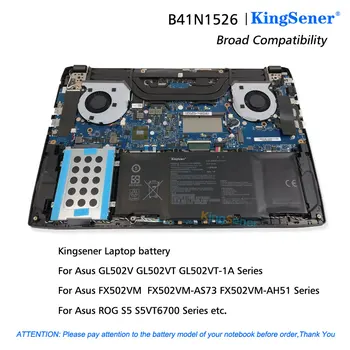 KingSener B41N1526 Laptop baterija Za Asus ROG Strix GL502 GL502V GL502VT GL502VT-1A GL502VM S5 S5VT6700 GL502VT-BSI7N27