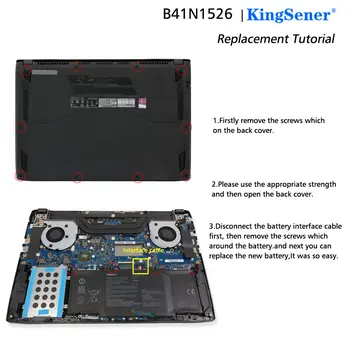 KingSener B41N1526 Laptop baterija Za Asus ROG Strix GL502 GL502V GL502VT GL502VT-1A GL502VM S5 S5VT6700 GL502VT-BSI7N27