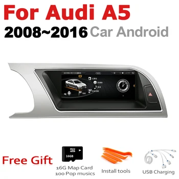 Android 9.0 4+64GB Avto Multimedijski Predvajalnik Za Audi A5 8T 8F ' 2008~2016 MMI 2G, 3G, GPS Navigacija vodja enote stereo dotik monitor dvd