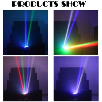 NOVA plastična Moving Head Light Mini LED Pajek 8x3W RGBW Žarek Luči DMX Fazi Osvetlitev Dj Disco Led Pajek Gibljive Glave Žarek Luči
