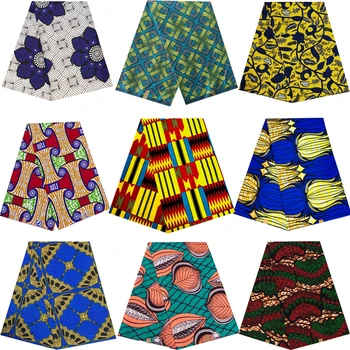 Ankara Afriške Natisne Batik Tkanine Zagotovljena Pravi Vosek Poliester Tissu Visoke Kakovosti za Obleko Dekoracijo DIY
