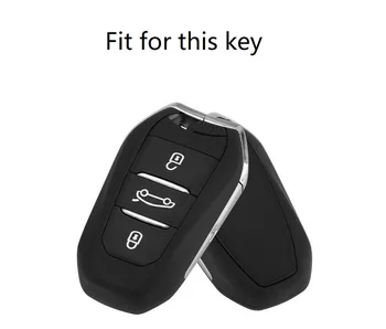Aluminij Zlitine Avto Ključ Primeru Vstop brez ključa Remote Shell Kritje Imetnik Keychain za Peugeot 408 308 3008 301 2008 508 4008 5008