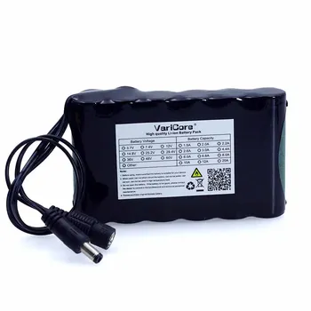 VariCore Super Prenosni 18650 Polnilna baterija Li-lon kapaciteta baterije DC 12V 6800 mah CCTV Kamera Spremlja 12,6 V 1A Polnilnik