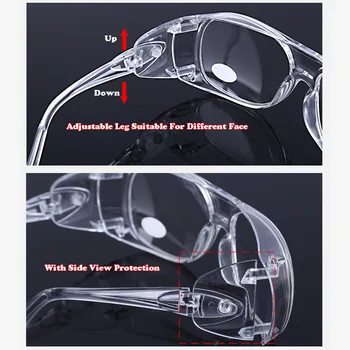 Delo Zaščitna Očala Clear Leče Z Ohišjem, Ki Je Odporen Na Udarce Anti-Splash Veter Prah Dokaz Zaščitna Očala Za Oči Zaščitnik