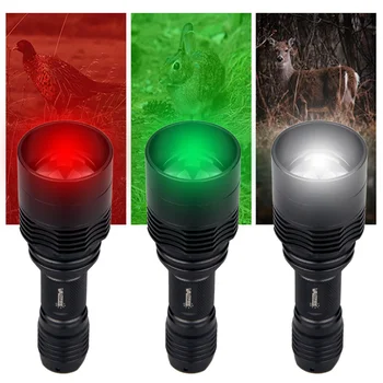 Taktično C11 Zoomable XRE Rdeča/Zelena/Bela 3 Kroglice LED Lov Bliskavico Oddaljeno Tlačno Stikalo Scout Orožje Svetlobe Rep Gumb