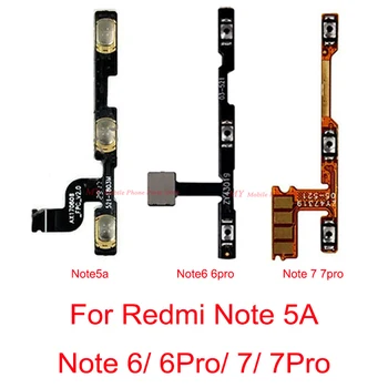 10 KOS Stikalo NA OFF Strani Gumb za Glasnost Tipka Flex Kabel Za Xiaomi Mi Redmi Opomba 5A 6 7 Pro 6pro 7pro Rezervni Deli Repare