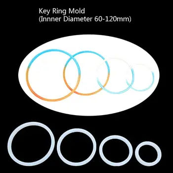 Velika Velikost Zapestnica Keychain Smolo Plesni Vrečko Wristlet Key Ring Plesni, Nakit, Orodja T4MD