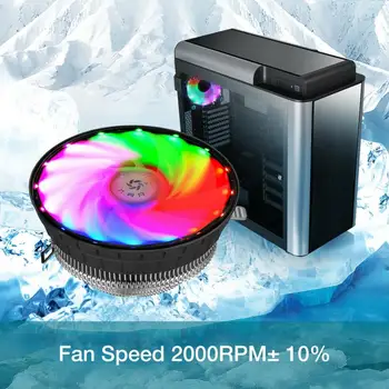Univerzalni Računalnik CPU Hladilnik Radiator 4 Pin 120mm Računalnik Primeru Fan Tiho LED hladilnega telesa Za Intel LGA 775 1150 1155 1156