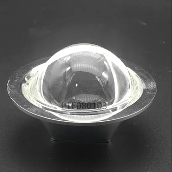 2 Nastavite 44 Optično Steklo LED Objektiv 120 stopinj + Reflektor Collimator 2 v 1 Komplet za 10W Kvadratnih High Power Led