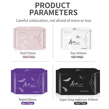 Ženskih higienskih izdelkov 5 paketi anion santitary napkin menstrualne higienski vložki hlačne obloge za ženske zdravstvenega varstva sanitarne brisače