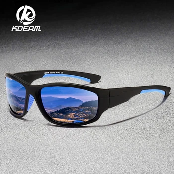 KDEAM Moške Športne Polarizirana sončna Očala Wearproof TR90 Okvir na Prostem, Potovanja Ribolov sončna Očala Proti Bleščanju UV400 Očala