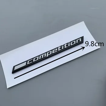 Sijajna Črna KONKURENCE Bar Poudaril Simbol za BMW Thunder Edition M1 M2 M3 M4 M5 M6 M7 M8 X3M X4M X5M X6M Prtljažniku Avtomobila Nalepka