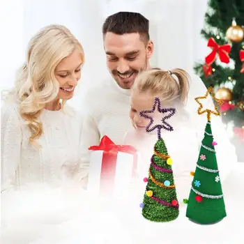 Božič Obrti Okraski Bela Trdna Pena DIY Cone Otroke Ročno Obrtne Cone Oprema Za Dom Božič Obrti