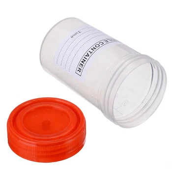 10pcs v Bolnišnici Urina Zbiranje Vzorca Pokal Vzorcu Steklenice, Posodo 60ML Plastične Skodelice Posode za Uporabo v medicini