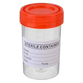 10pcs v Bolnišnici Urina Zbiranje Vzorca Pokal Vzorcu Steklenice, Posodo 60ML Plastične Skodelice Posode za Uporabo v medicini