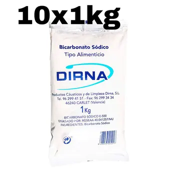 10 x Vrečka soda bikarbona 1 kg DIRNA hrana Odlična alternativa za gospodinjstvo, čiščenje in osebno nego