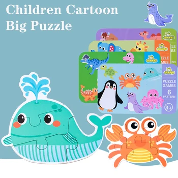 Dojenčka Zgodnje Izobraževanje Sestavljanke 1-2-3-Year-Old Kognitivne Ujemanje Izobraževalne Jigsaw Puzzle Igrača Cvet Obresti Železa Polje