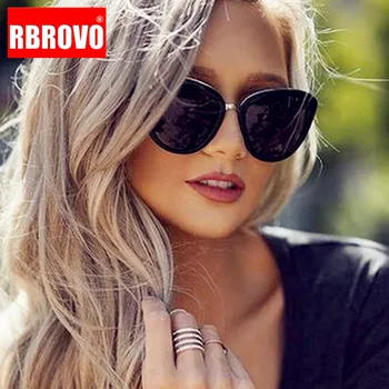 RBROVO 2021 Novo Prevelik sončna Očala Ženske Cateye Retro Očala za Ženske Luksuzni sončna Očala Ženske blagovne Znamke Oculos De Sol Feminino