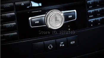 Avto Prostornina gumb dekoracijo glasnost zvonjenja stikalo nalepka je Primerna Za Mercedes A B E RAZRED A180 B200 E300 GLA220 GLK260 CLA CLS