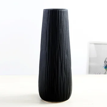 Keramične Vaze Nordijska Bela/Črna Namizni Vaza Nordijska Doma Dekoracijo Črne Vaze za Poročno Dekoracijo Ustvarjalno Darilo Spusti JY