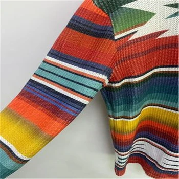 Pomlad Moških Mavrica Mozaik Pletenine Jeseni Mode Pleteni Pulover Sweatercoat Priložnostne Plašč Casaco Masculina