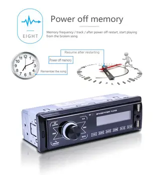 Avto Bluetooth MP3 Predvajalnik Enotni 1 DIN Avtomobilski Stereo sistem MP3 Predvajalnik V Dash Bluetooth, AUX-in Radio Glavo Enota Avto Dodatki