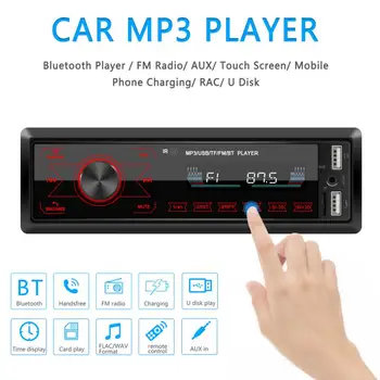 Avto Bluetooth MP3 Predvajalnik Enotni 1 DIN Avtomobilski Stereo sistem MP3 Predvajalnik V Dash Bluetooth, AUX-in Radio Glavo Enota Avto Dodatki