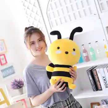 Honey Bee Plišastih Igrač Risanka, ki Plujejo pod Polnjene Insektov, Živali Blazino za Otroke Otrok Padec Ladijskega prometa