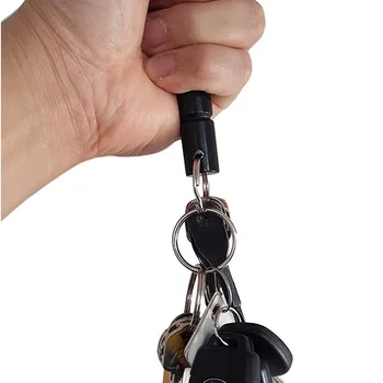 Black Metal Kubaton Keychain / obesek za ključe, Par Za Tlak Nasvet Self-Defense DWH5